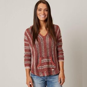 Billabong Seaside Ryder Sweater Womens Medium Baja Beach Surfer Beach Boho